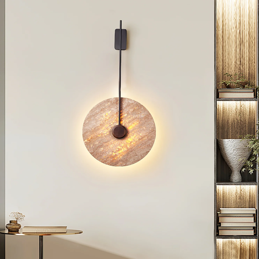 Travertine Disc Wall Lamp - Yiarolight