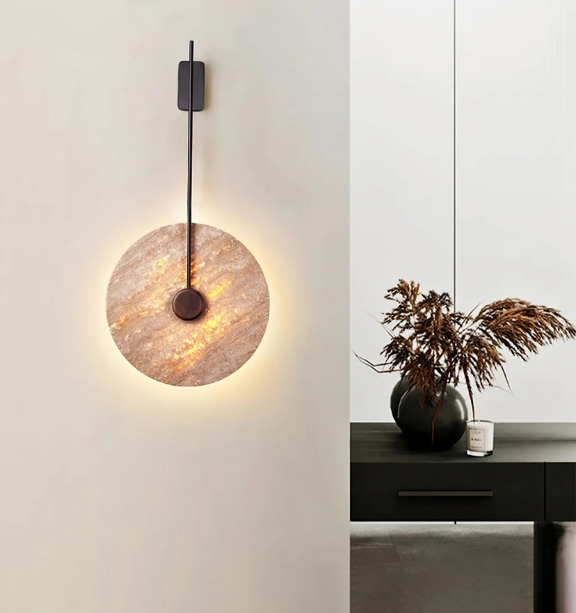 Travertine Disc Wall Lamp - Yiarolight