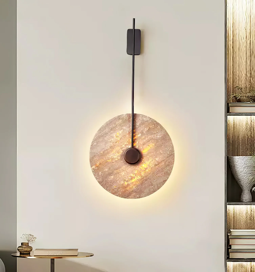 Travertine Disc Wall Lamp - Yiarolight
