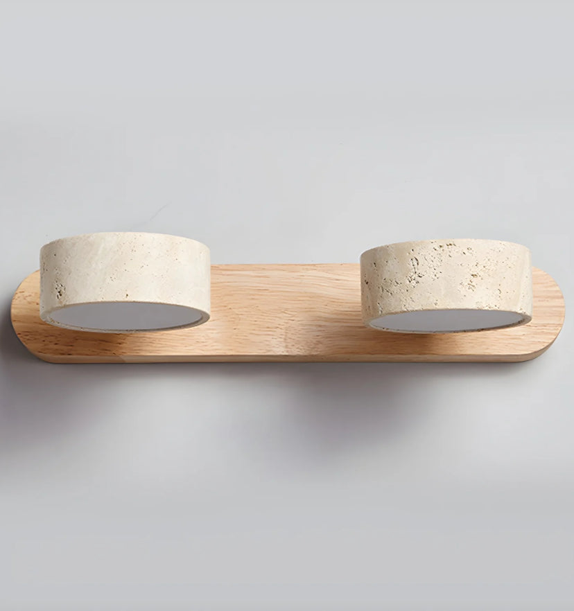 Travertine Duo Wall Light - Yiarolight