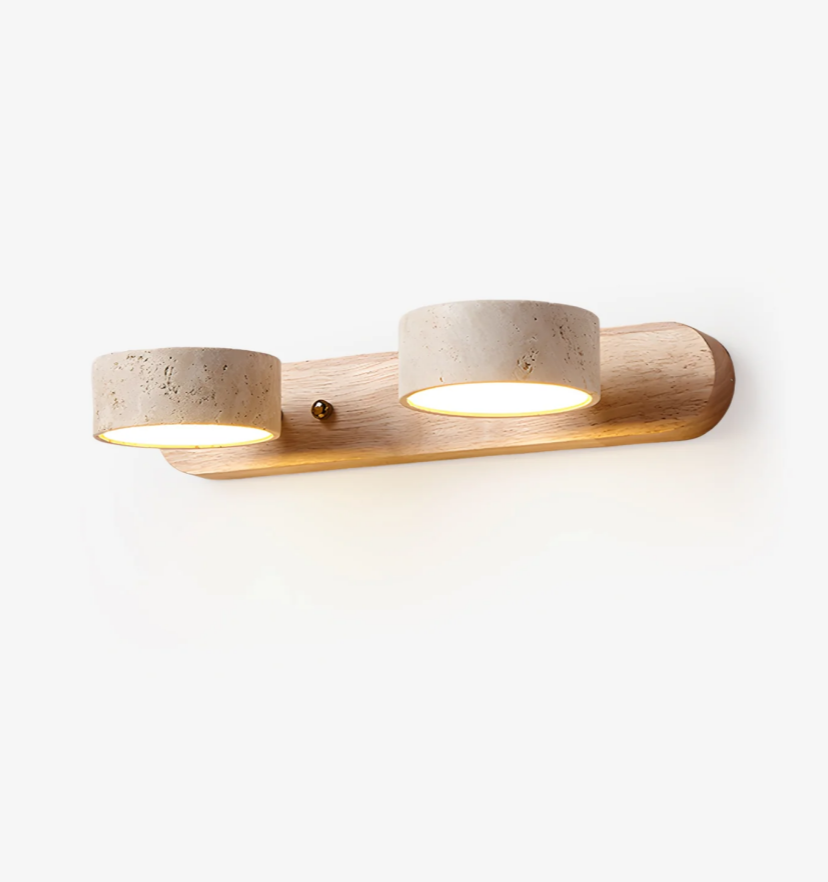 Travertine Duo Wall Light - Yiarolight