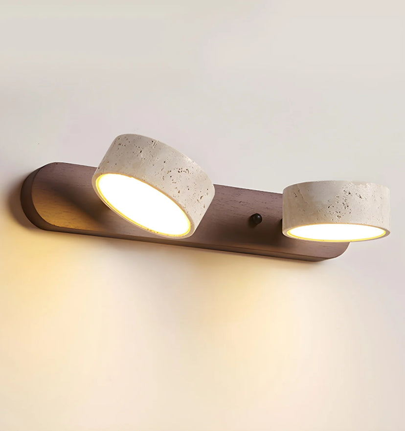 Travertine Duo Wall Light - Yiarolight