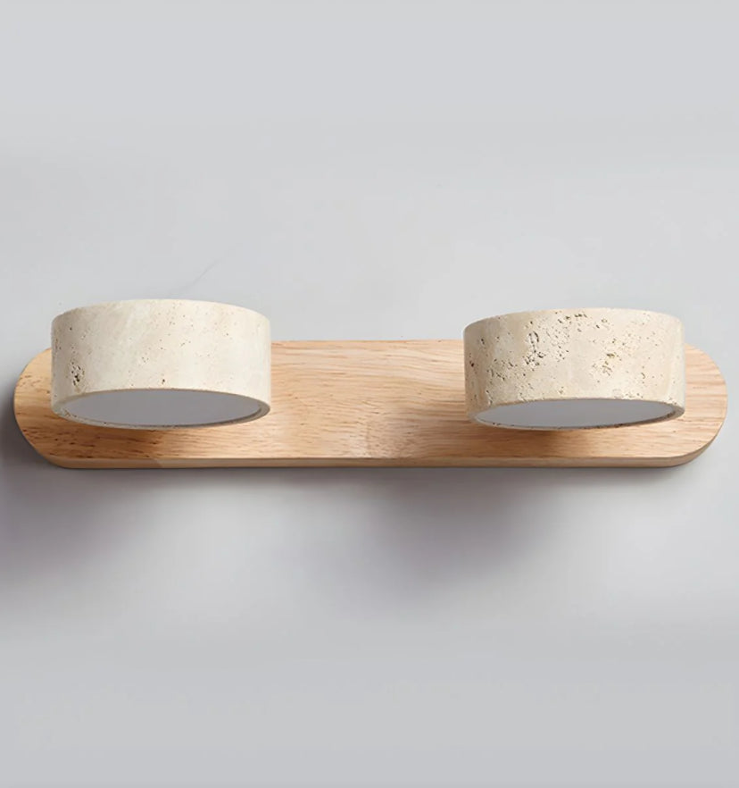 Travertine Duo Wall Light - Yiarolight
