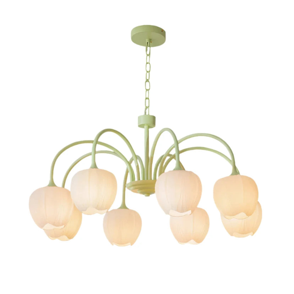 Tulip Matcha Chandelier - Yiarolight