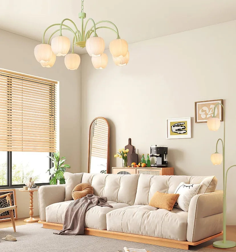 Tulip Matcha Chandelier - Yiarolight
