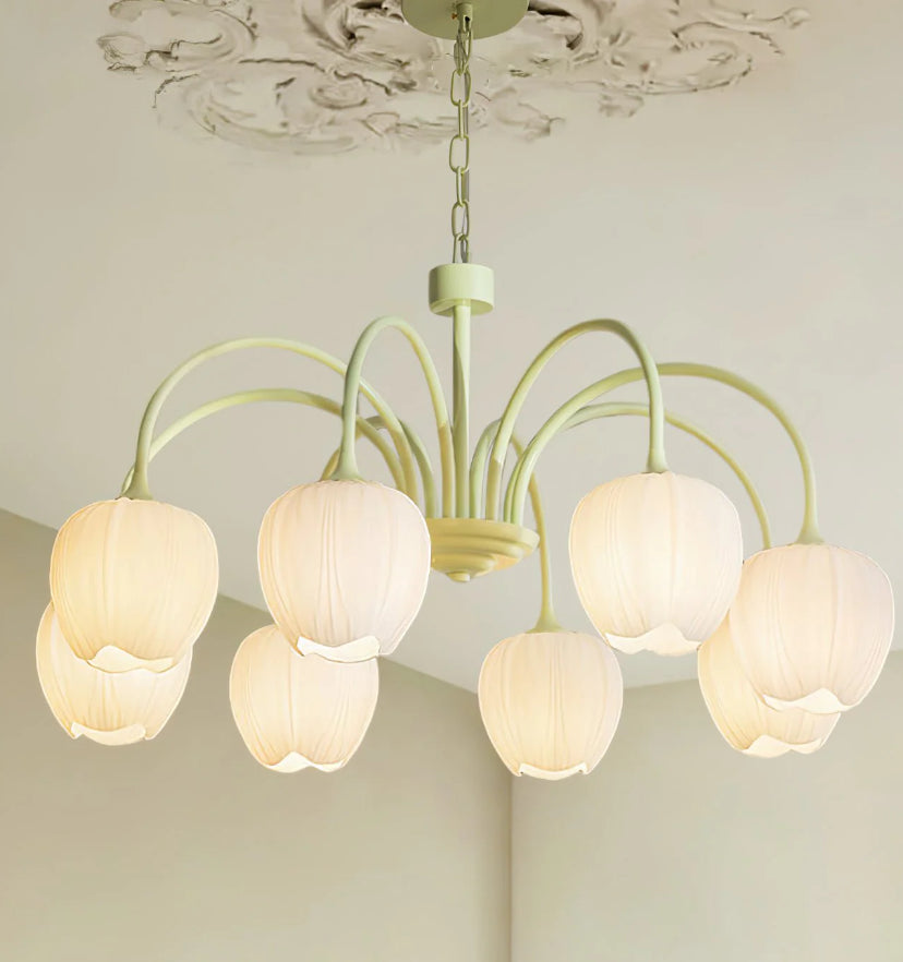 Tulip Matcha Chandelier - Yiarolight