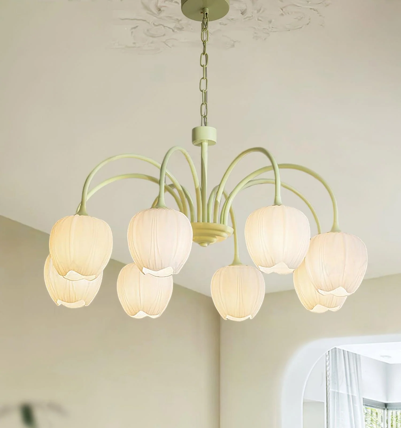 Tulip Matcha Chandelier - Yiarolight