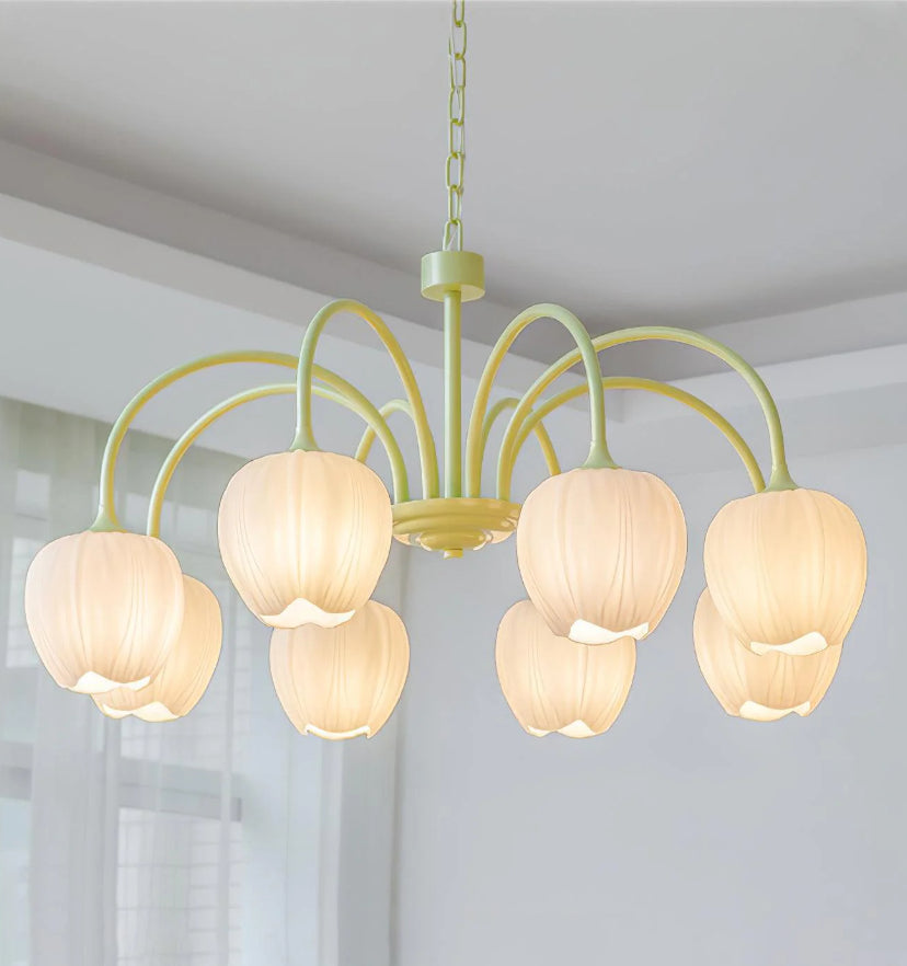 Tulip Matcha Chandelier - Yiarolight
