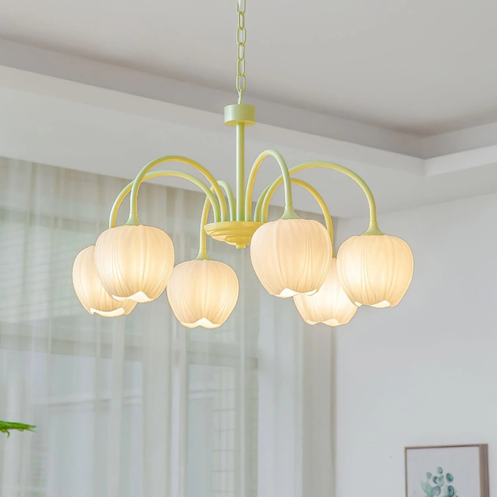 Tulip Matcha Chandelier - Yiarolight