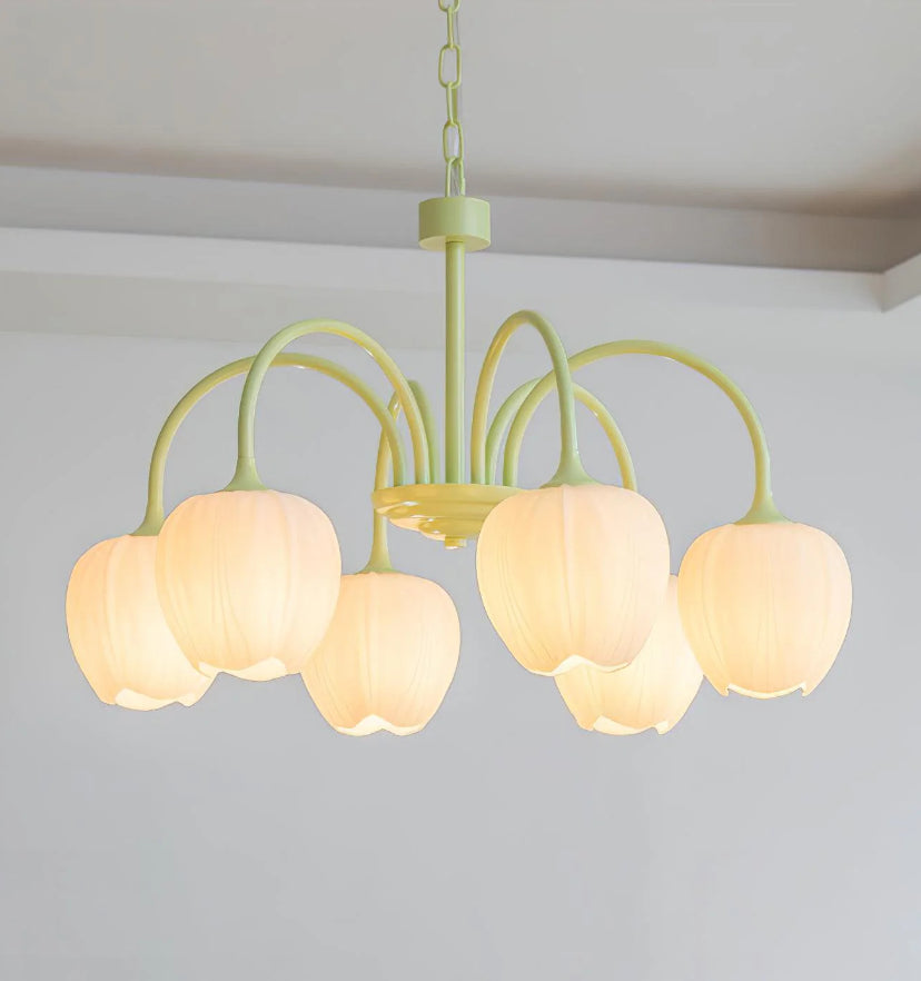 Tulip Matcha Chandelier - Yiarolight