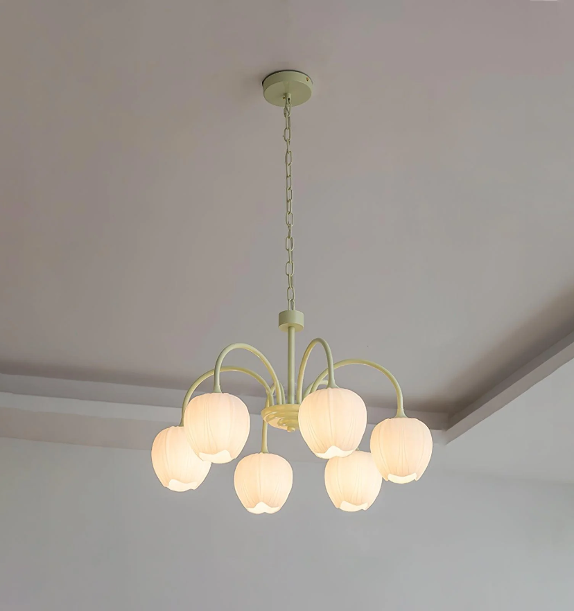 Tulip Matcha Chandelier - Yiarolight