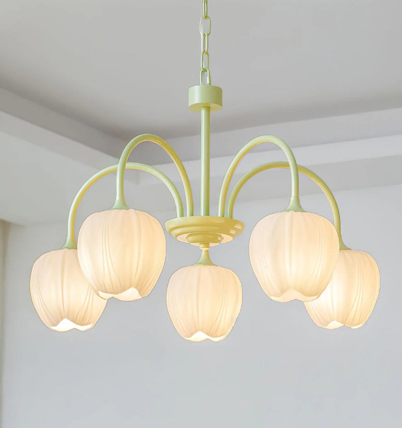 Tulip Matcha Chandelier - Yiarolight
