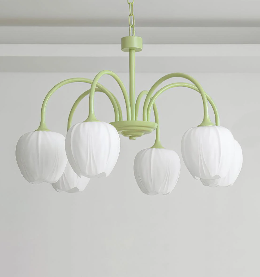 Tulip Matcha Chandelier - Yiarolight