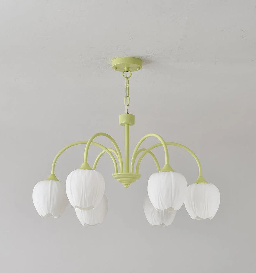 Tulip Matcha Chandelier - Yiarolight