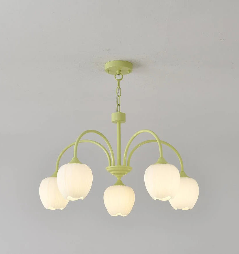 Tulip Matcha Chandelier - Yiarolight