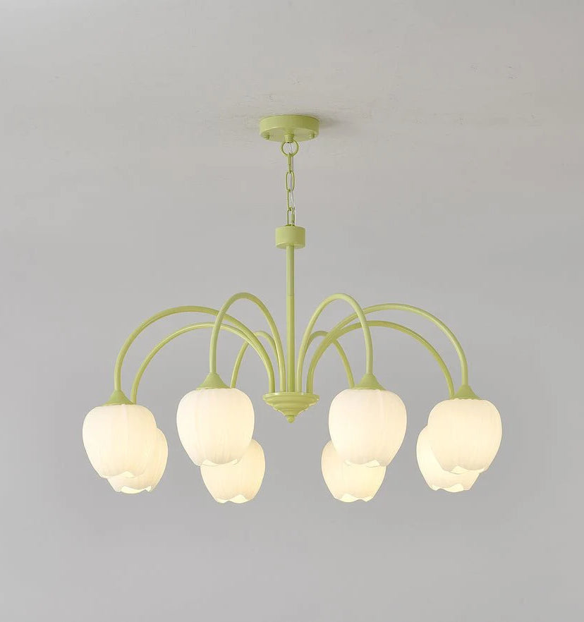 Tulip Matcha Chandelier - Yiarolight