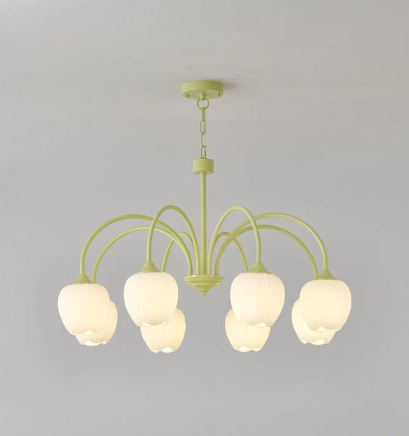 Tulip Matcha Chandelier - Yiarolight