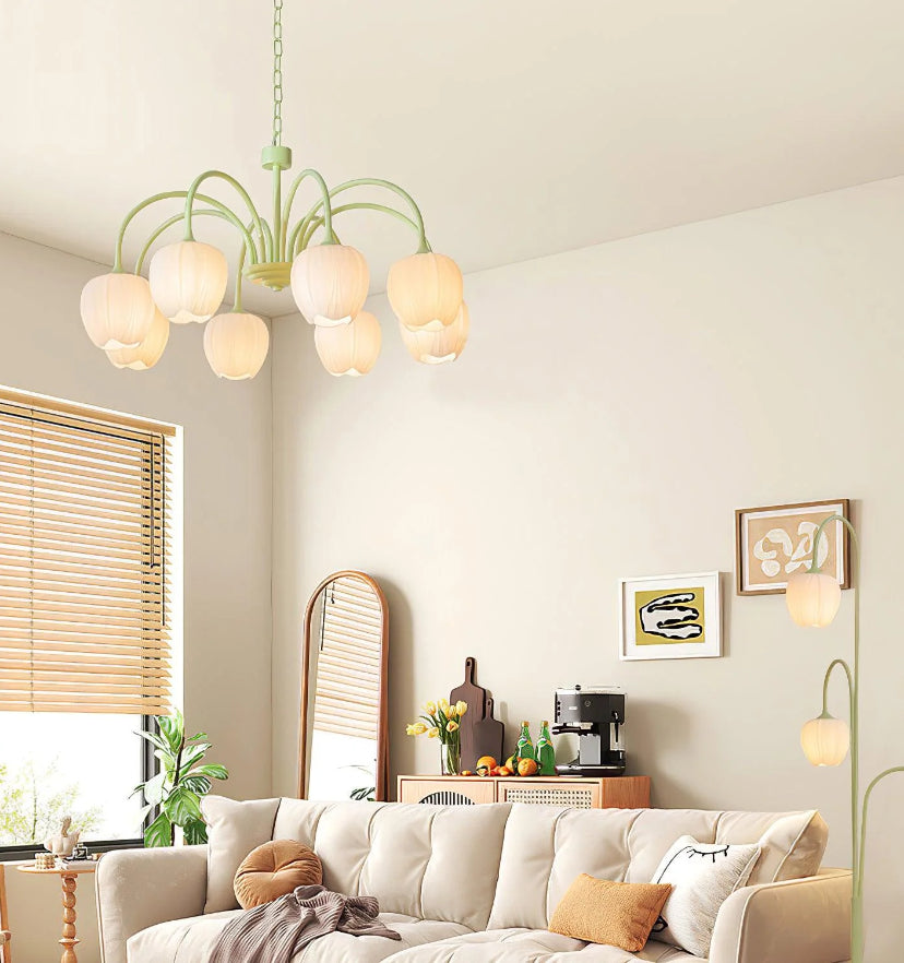 Tulip Matcha Chandelier - Yiarolight