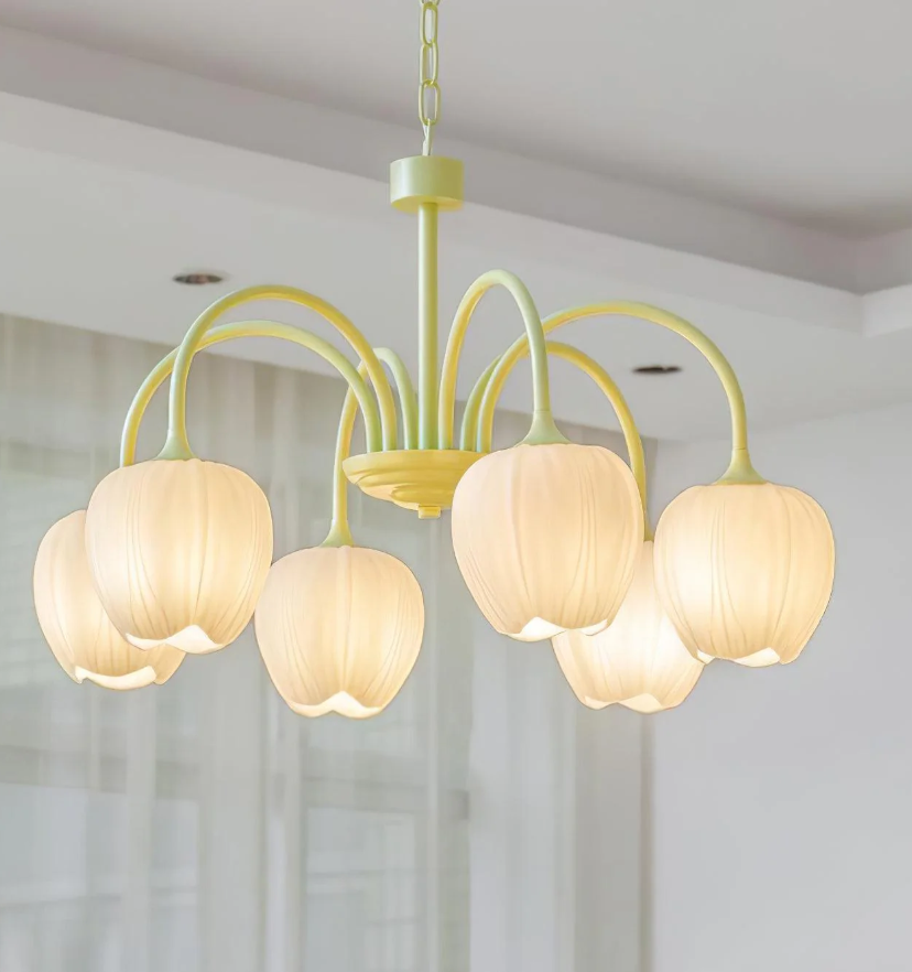 Tulip Matcha Chandelier - Yiarolight