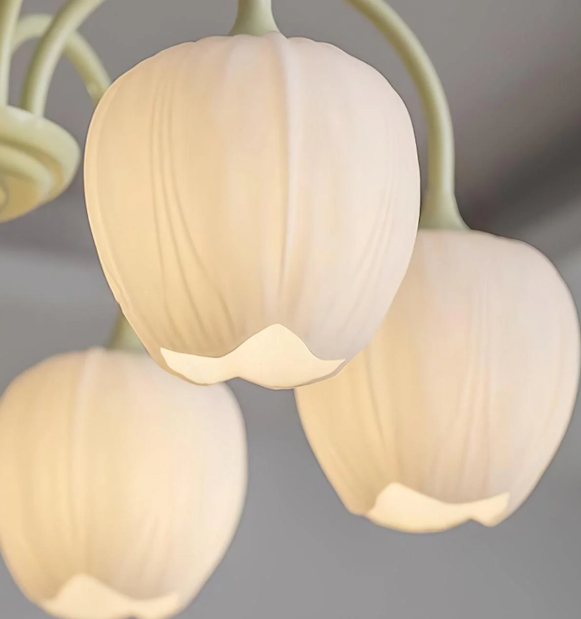 Tulip Matcha Chandelier - Yiarolight