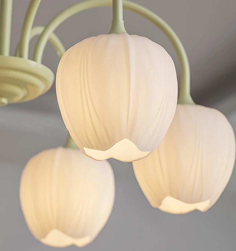 Tulip Matcha Chandelier - Yiarolight