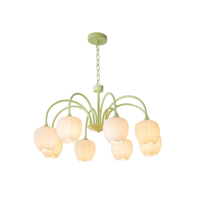 Tulip Matcha Chandelier - Yiarolight