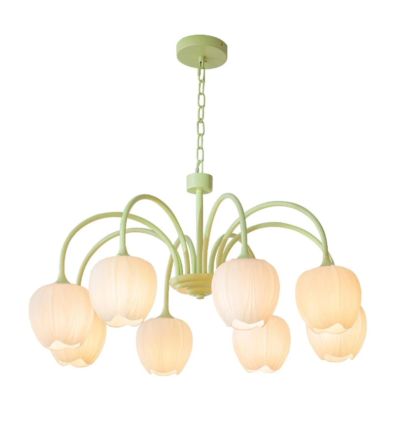 Tulip Matcha Chandelier - Yiarolight