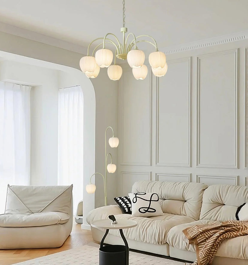 Tulip Matcha Chandelier - Yiarolight