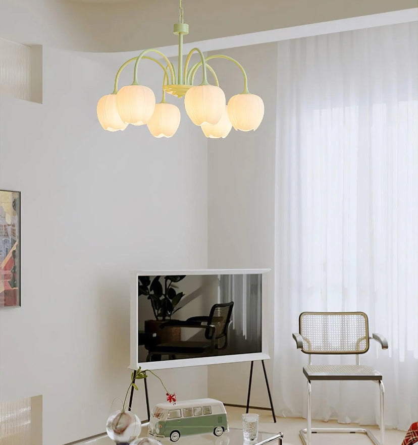 Tulip Matcha Chandelier - Yiarolight