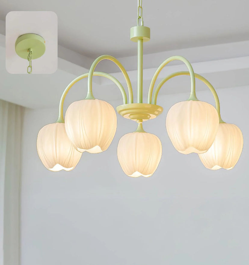 Tulip Matcha Chandelier - Yiarolight