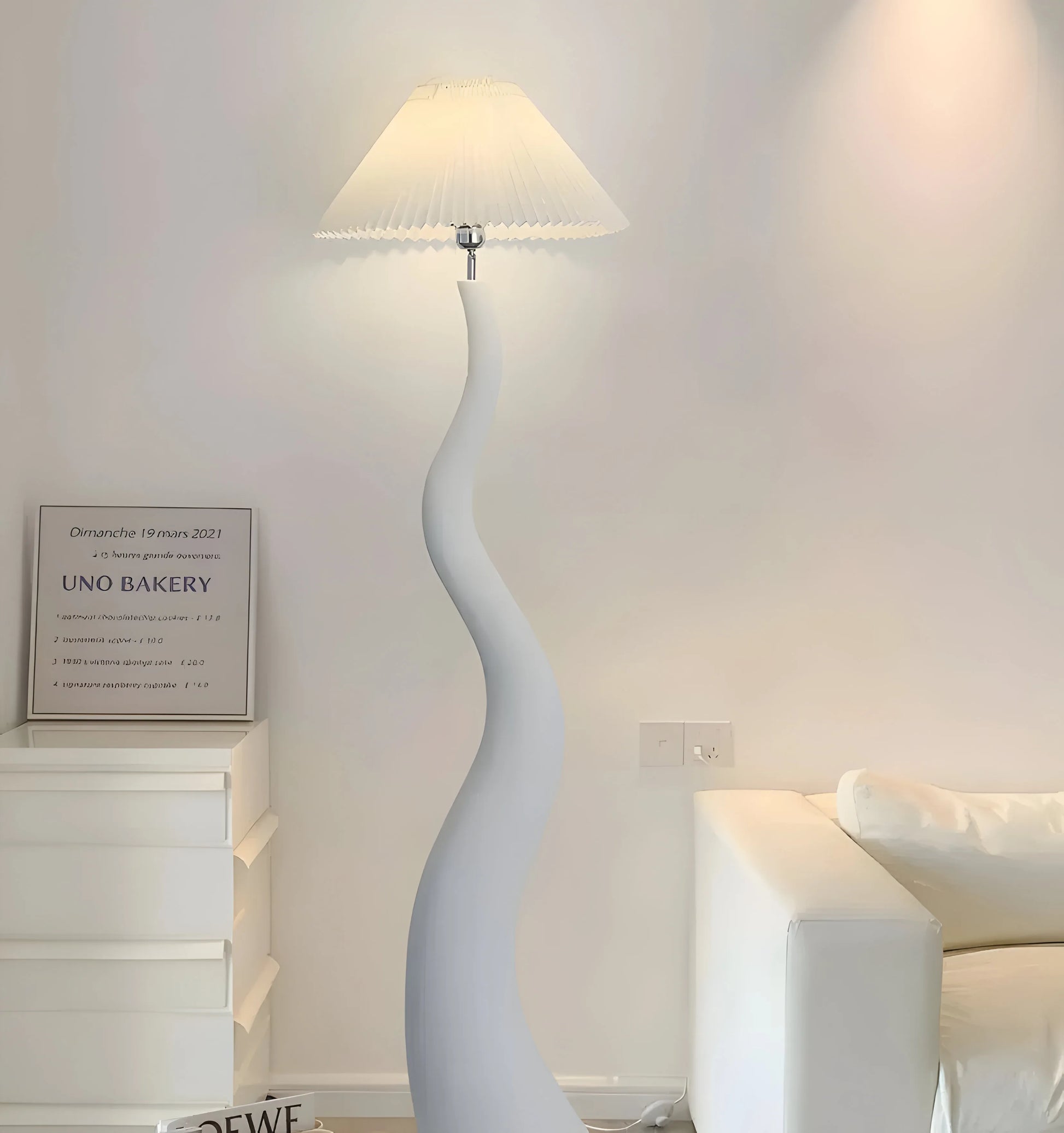 Twisted Pleated Floor Lamp - Yiarolight