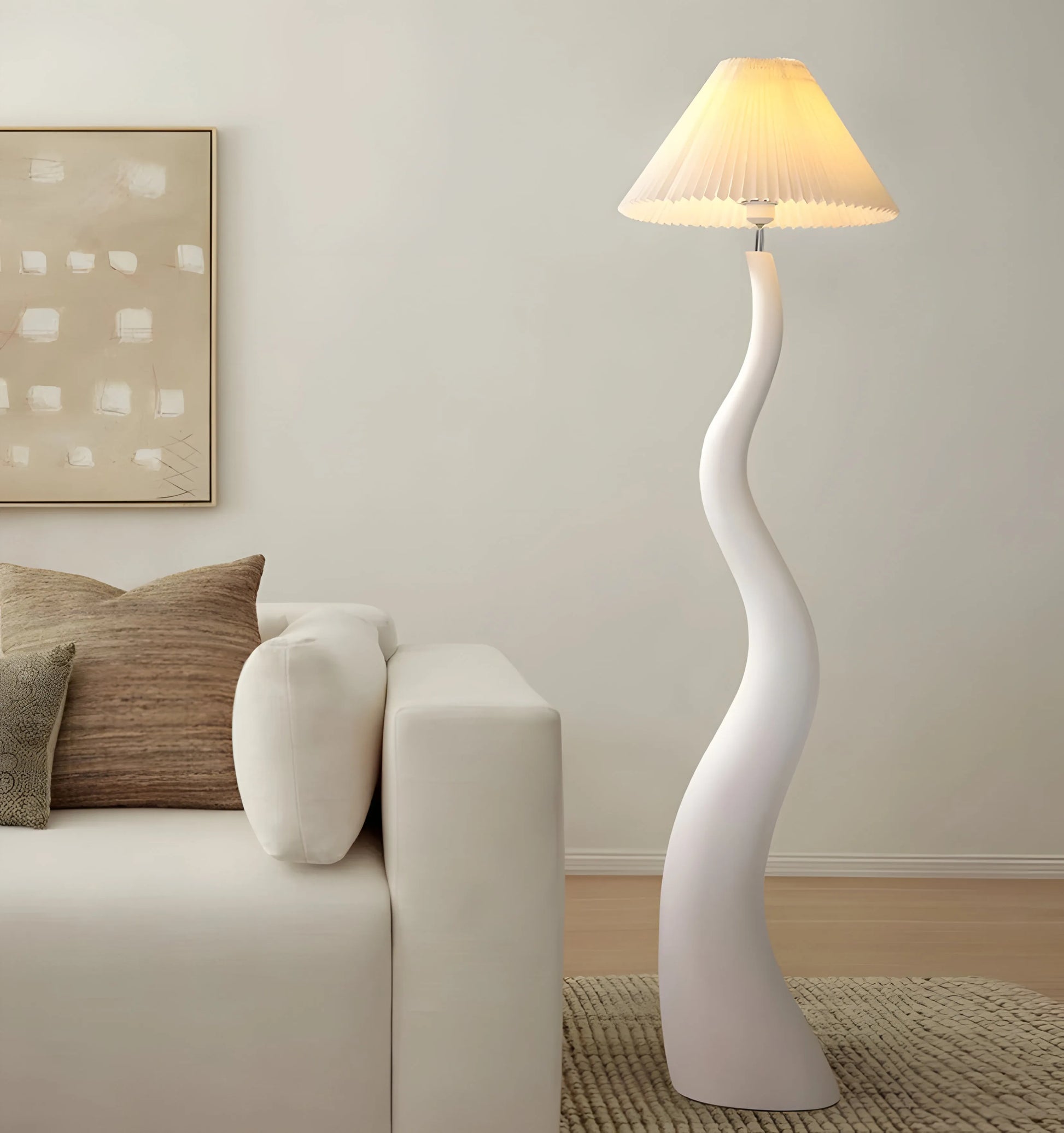 Twisted Pleated Floor Lamp - Yiarolight