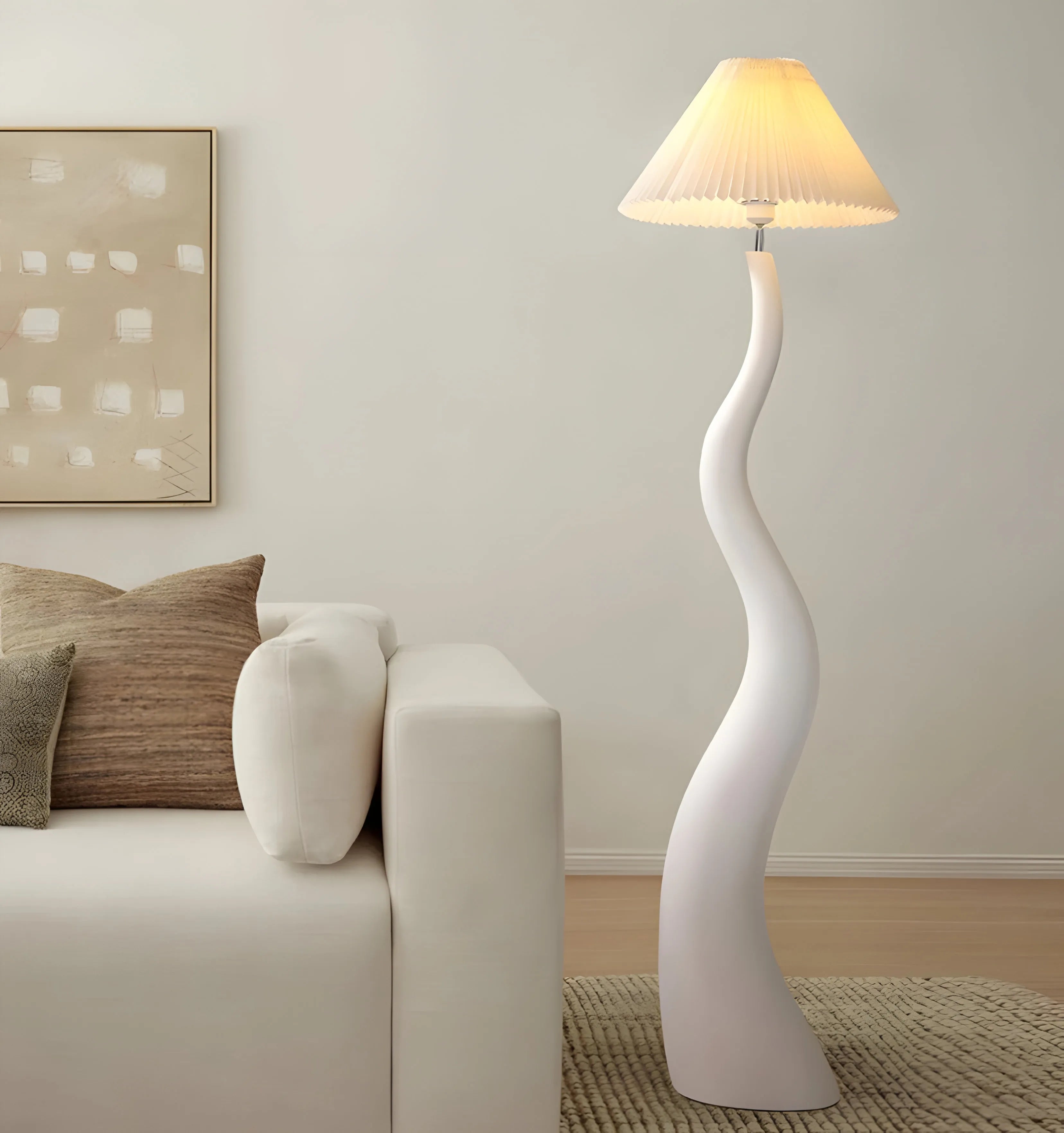 Twisted Pleated Floor Lamp - Yiarolight