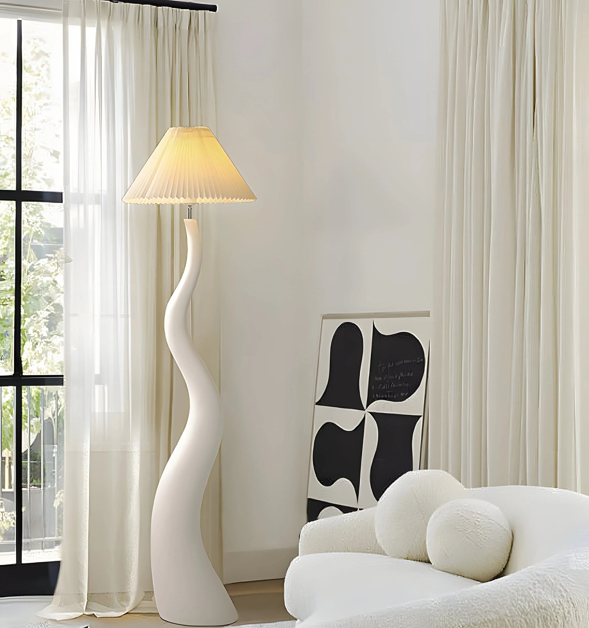 Twisted Pleated Floor Lamp - Yiarolight