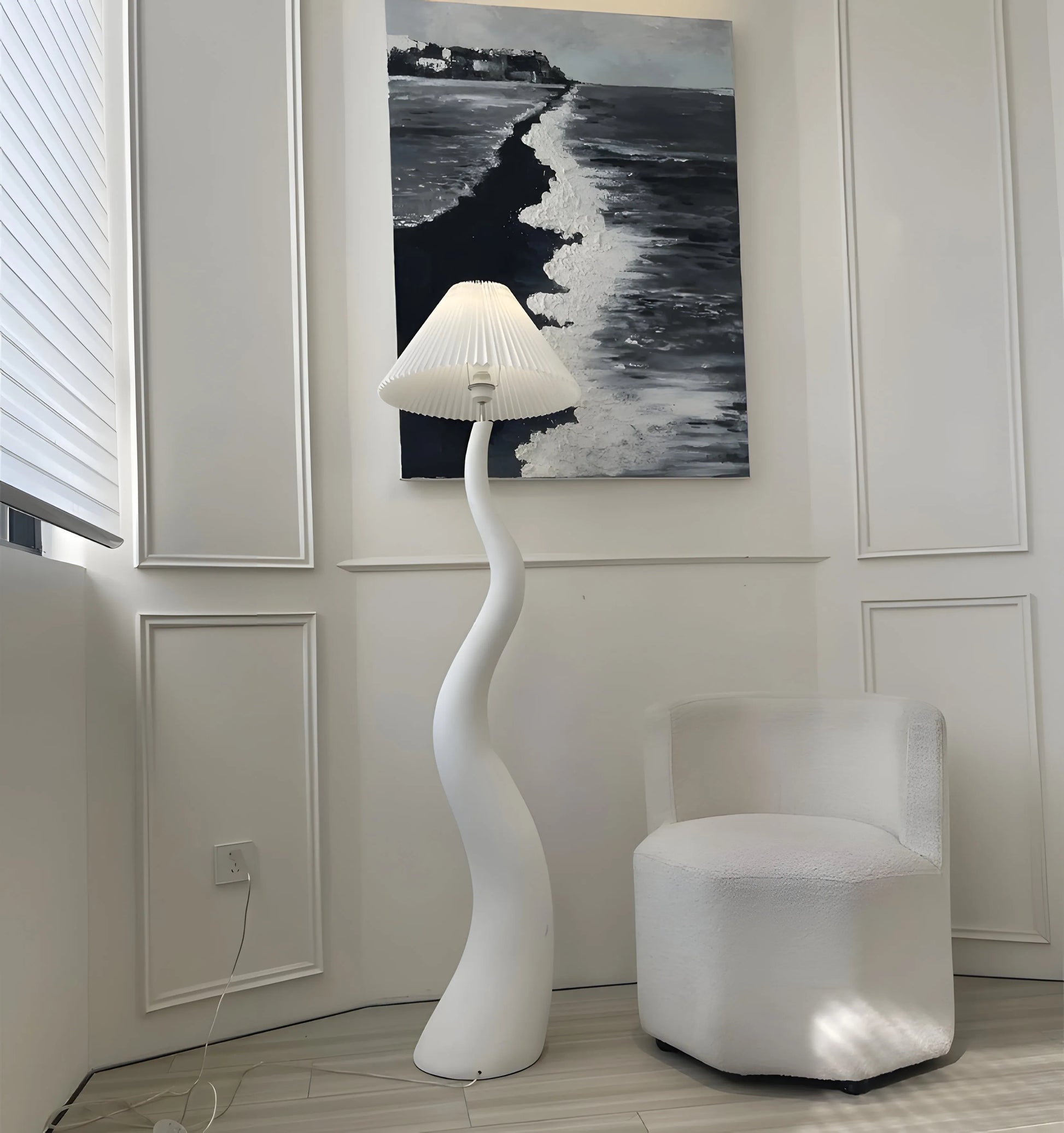 Twisted Pleated Floor Lamp - Yiarolight