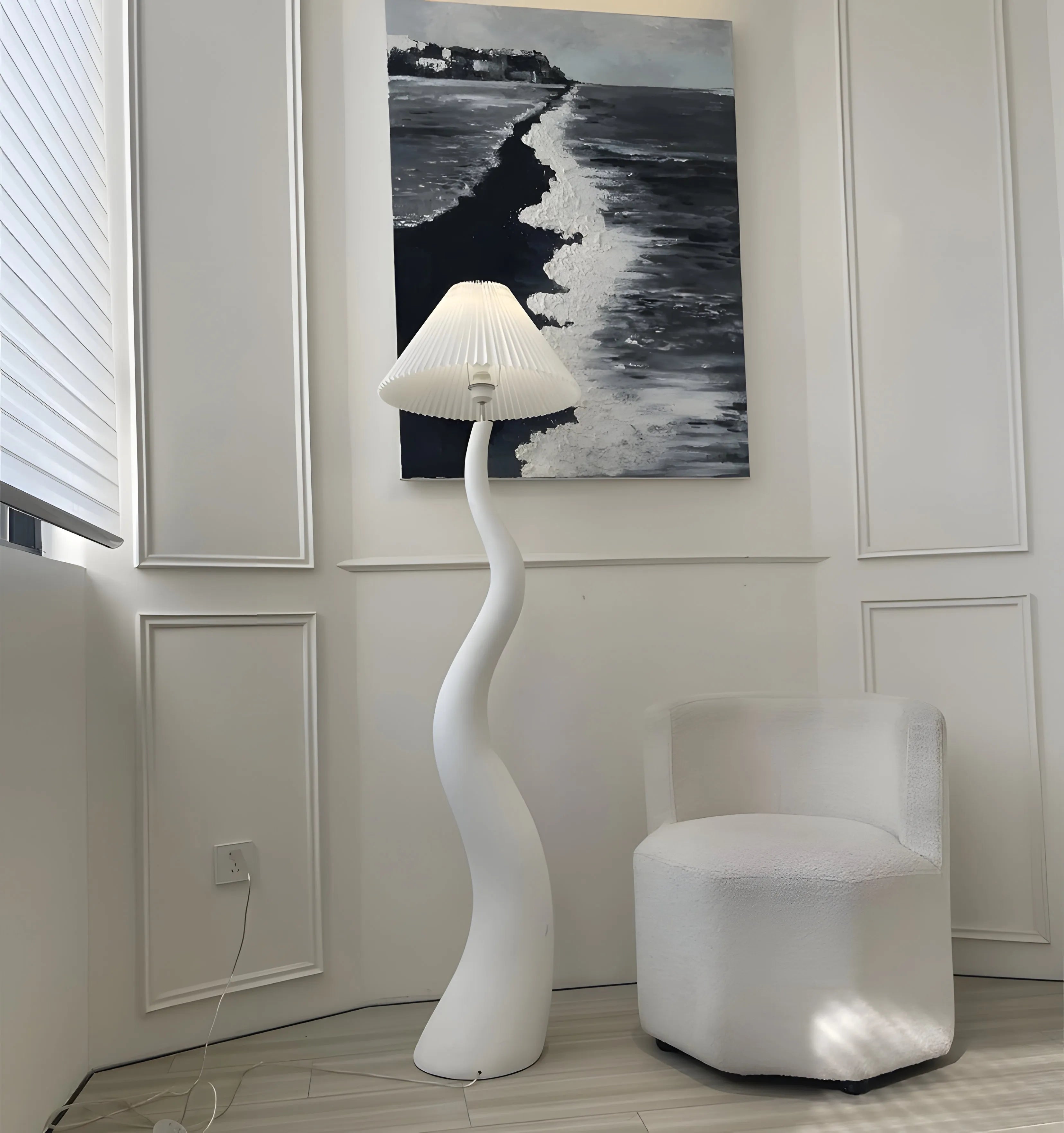 Twisted Pleated Floor Lamp - Yiarolight