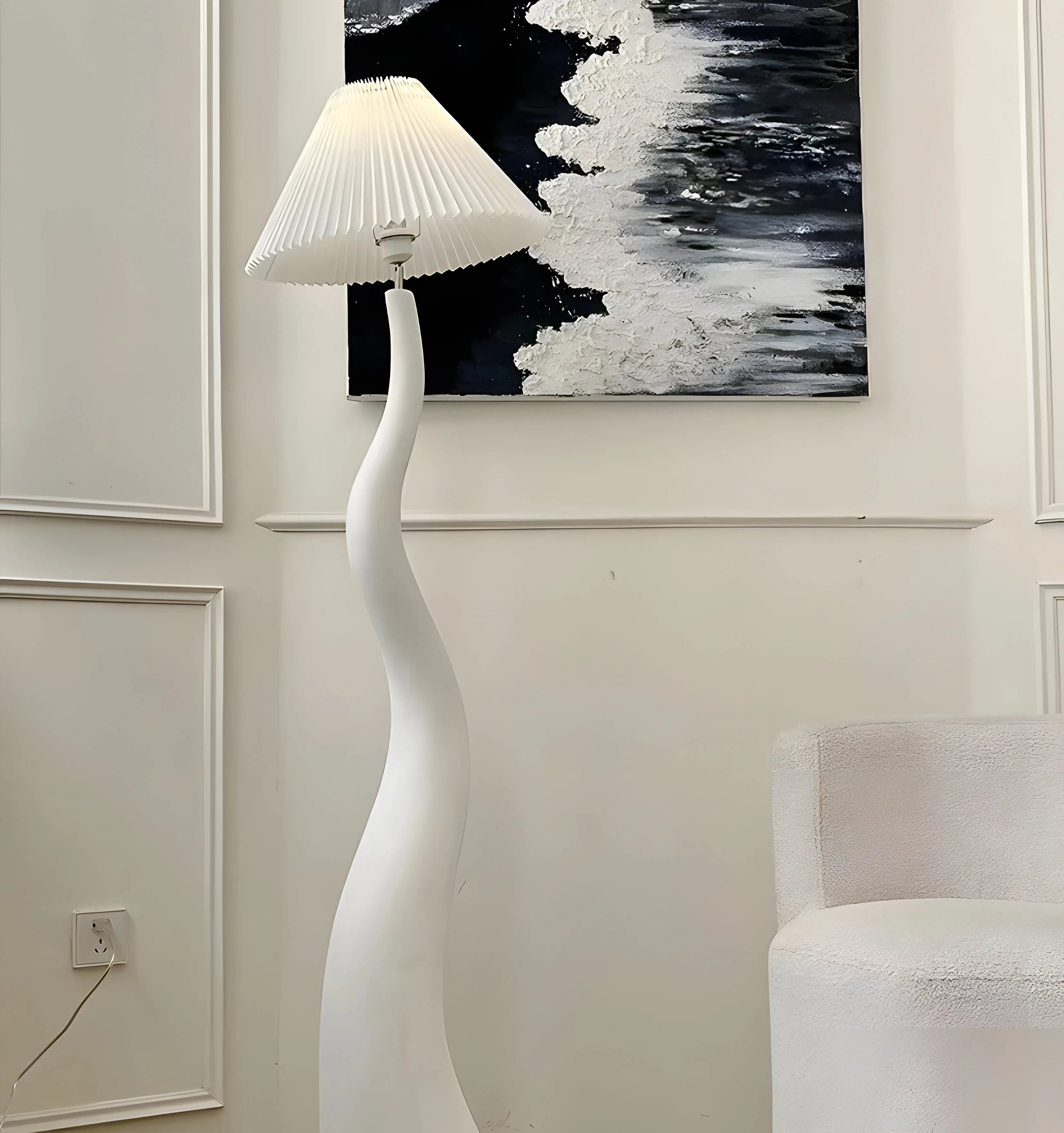 Twisted Pleated Floor Lamp - Yiarolight