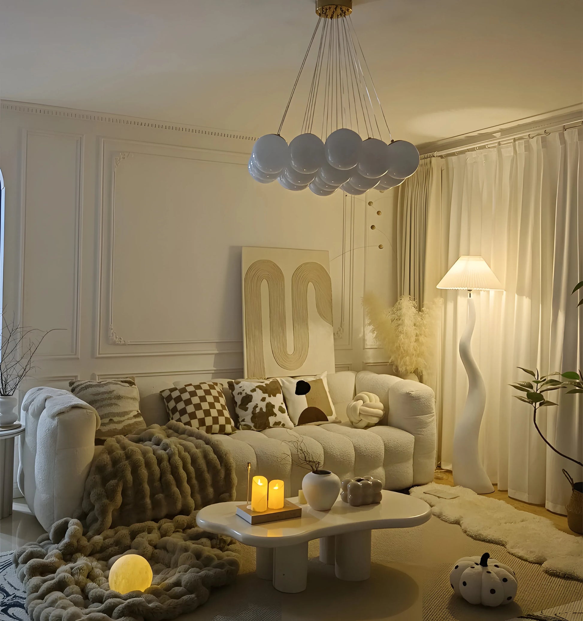 Twisted Pleated Floor Lamp - Yiarolight
