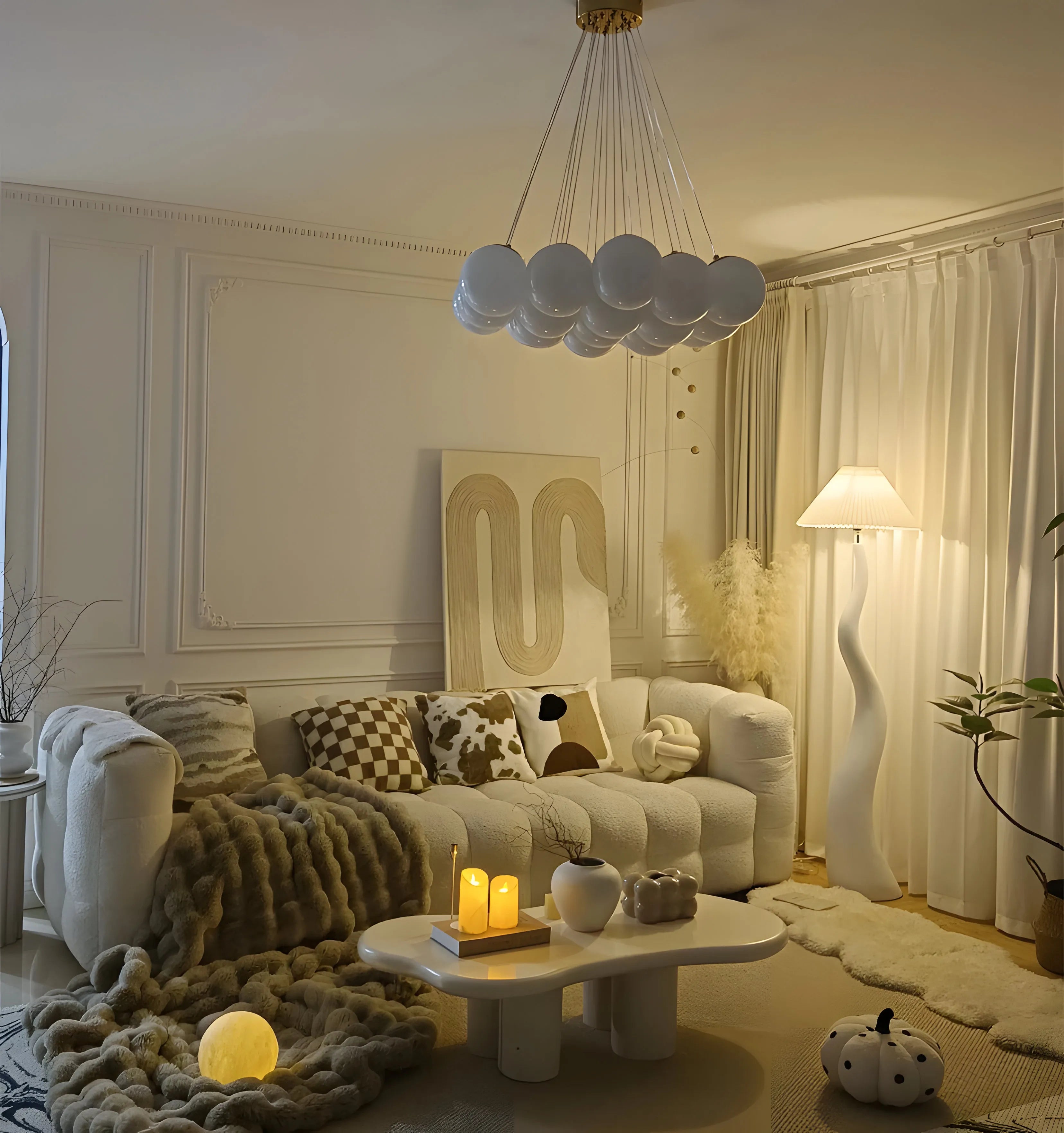 Twisted Pleated Floor Lamp - Yiarolight