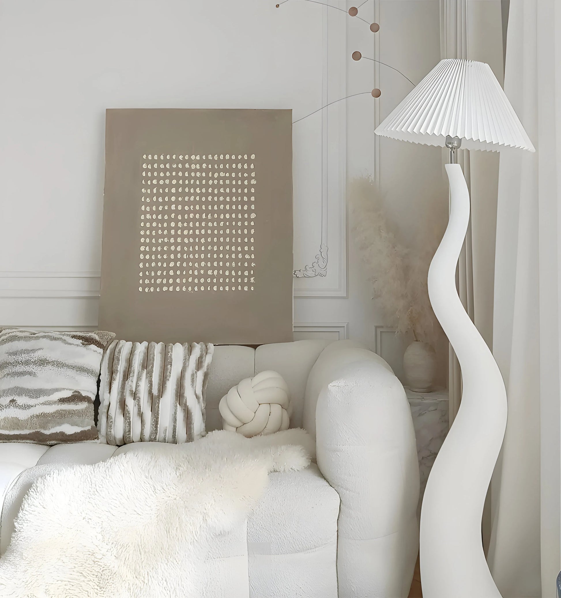 Twisted Pleated Floor Lamp - Yiarolight
