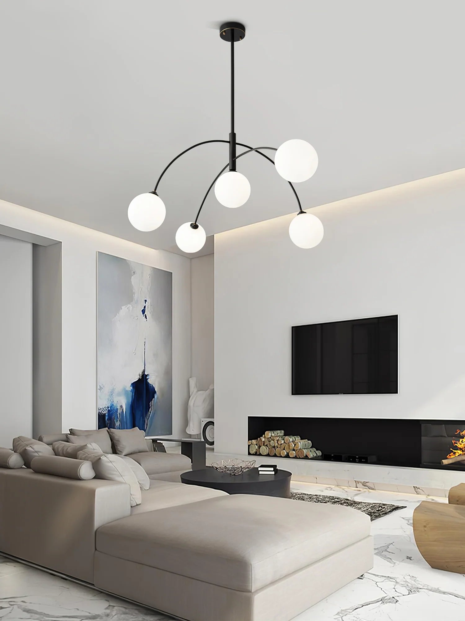 Valentina Arc Chandelier - Yiarolight