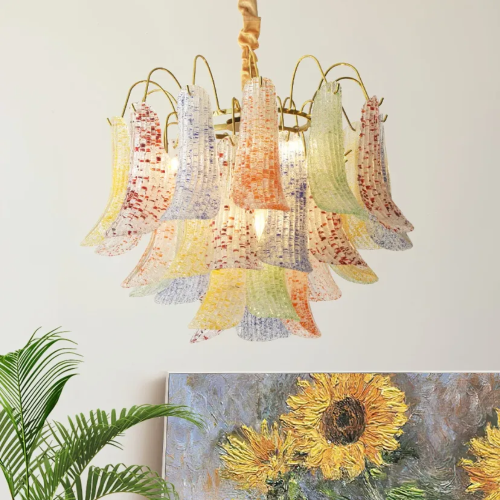 Venini Colorful Murano Glass Chandelier - Yiarolight