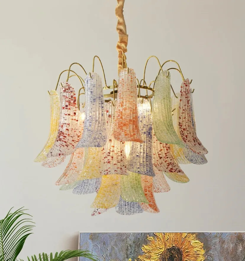 Venini Colorful Murano Glass Chandelier - Yiarolight