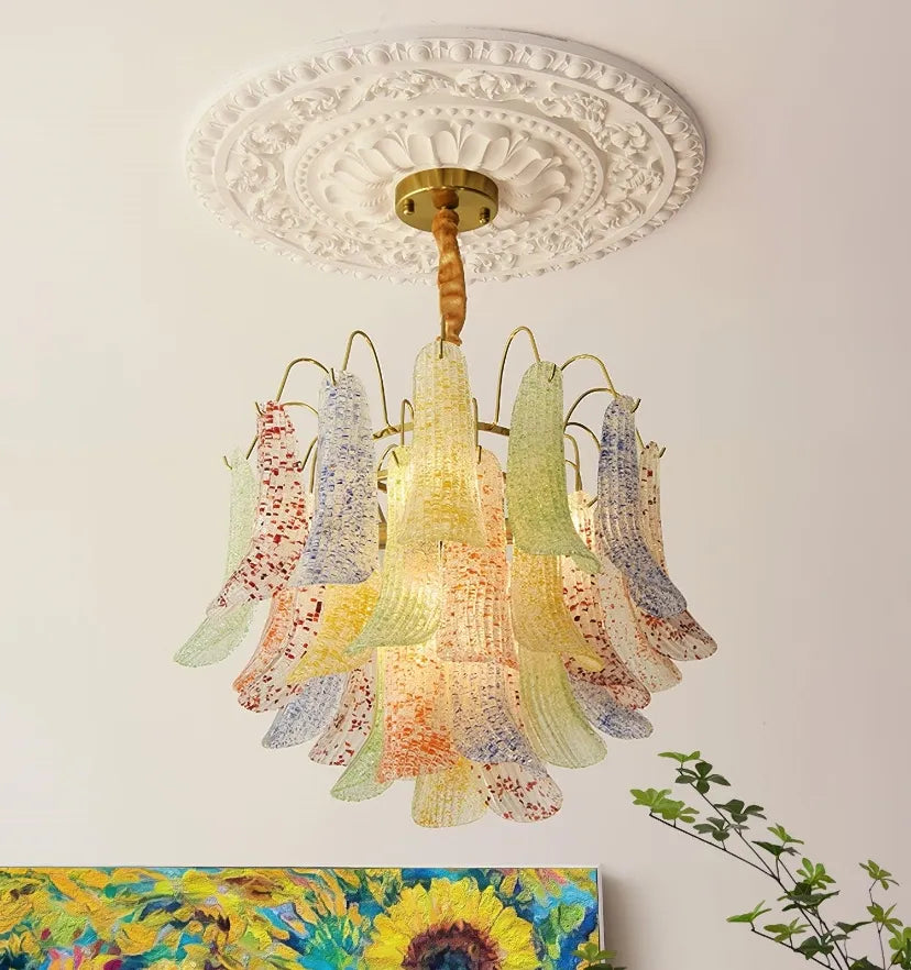 Venini Colorful Murano Glass Chandelier - Yiarolight