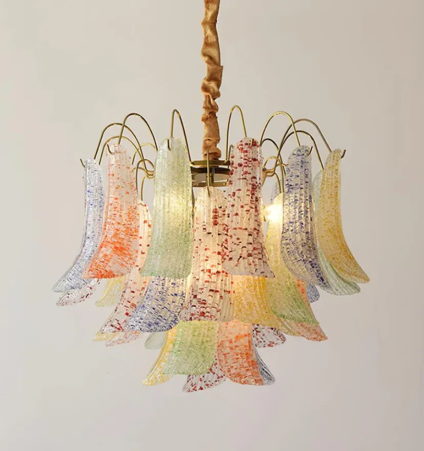 Venini Colorful Murano Glass Chandelier - Yiarolight