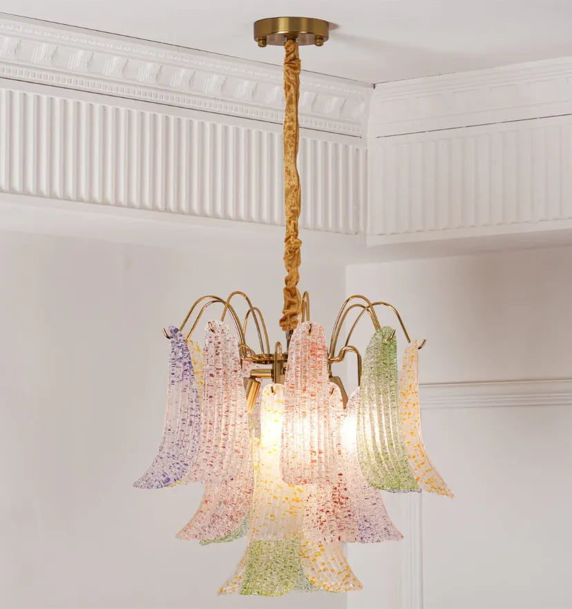 Venini Colorful Murano Glass Chandelier - Yiarolight