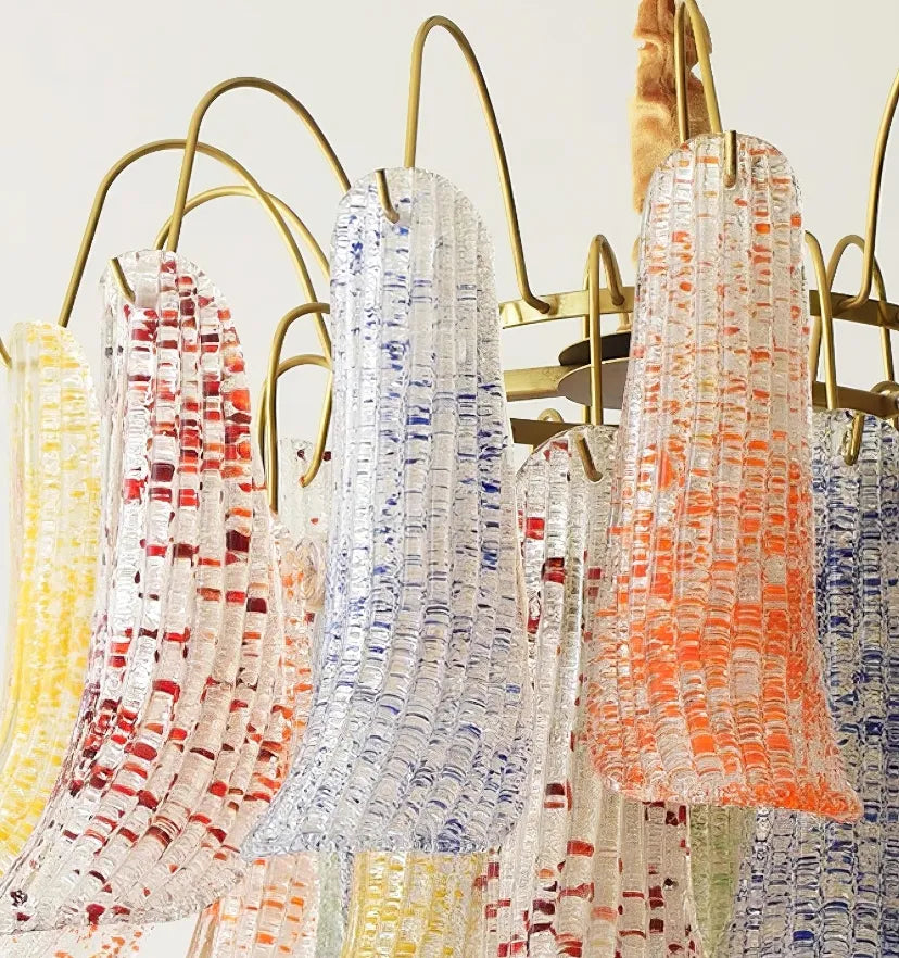 Venini Colorful Murano Glass Chandelier - Yiarolight