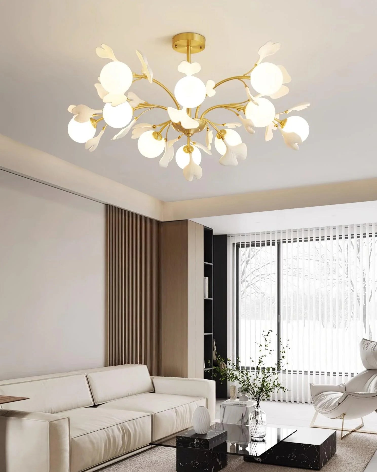 Vico Gingko Chandelier - Yiarolight