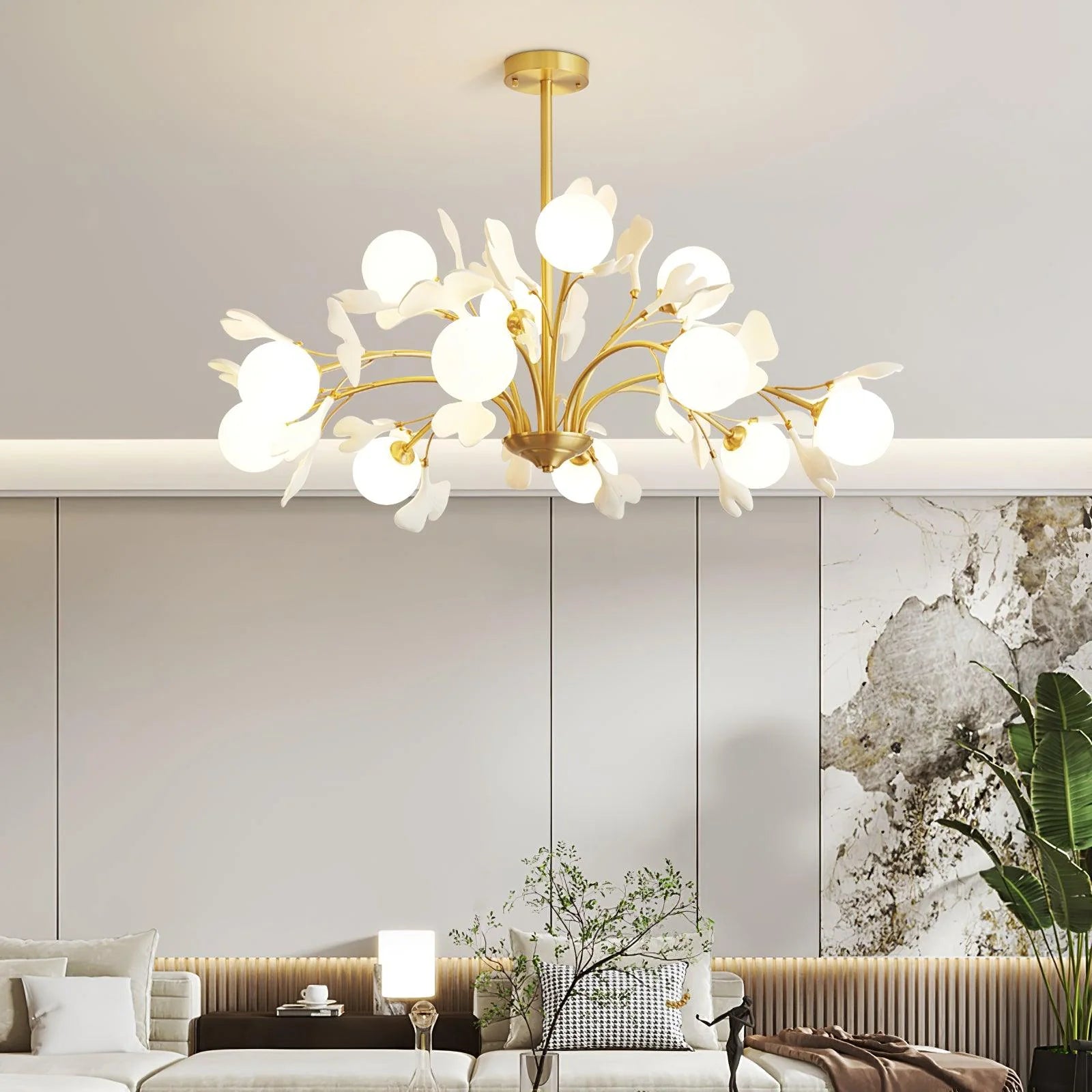 Vico Gingko Chandelier - Yiarolight