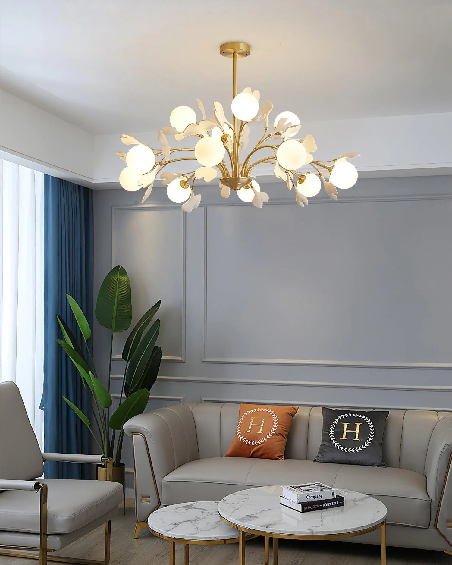 Vico Gingko Chandelier - Yiarolight